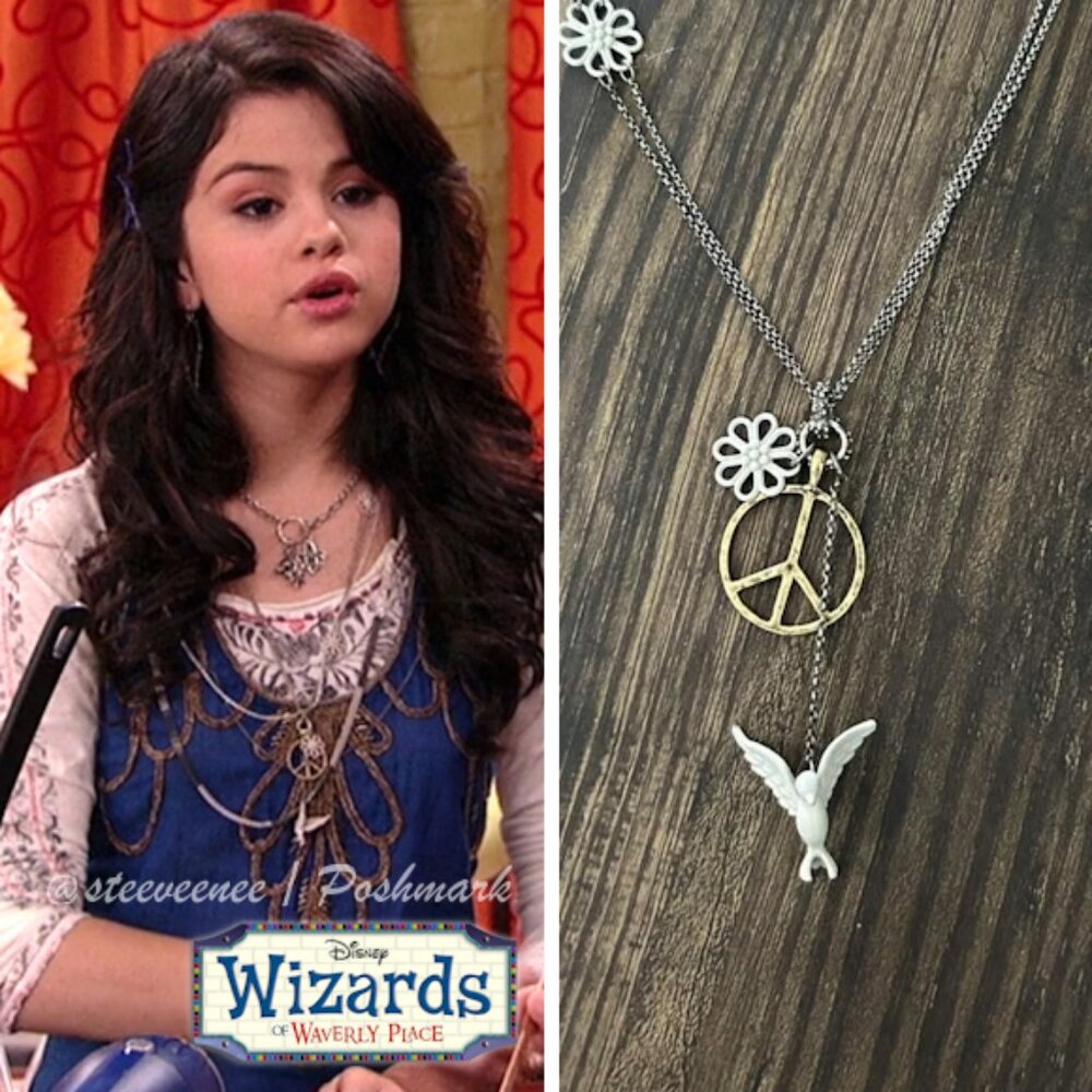 2000s Dove Peace Flower Necklace ASO Alex Russo